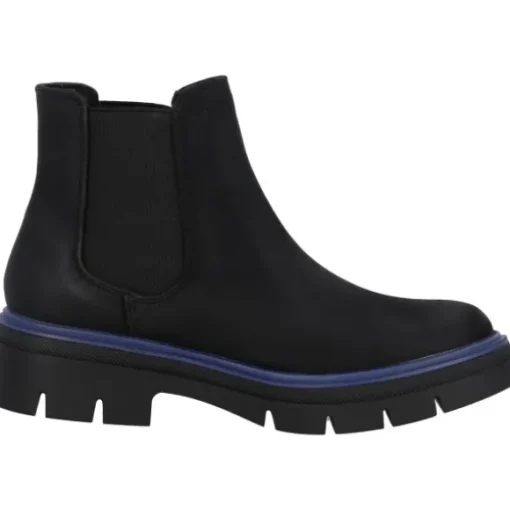 Palado Natlee, Chelsea Boots, Damen, Schwarz/Blau