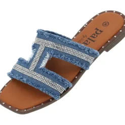 Palado Otina by Sila Sahin, Pantoletten, Damen, Jeansblau