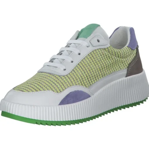 Palado PA 0034, Schnürschuhe, Damen, Weiß/Blau/Grün/Gelb