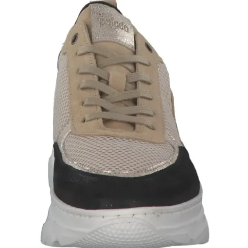 Palado PSN0002, Schnürschuhe, Damen, Schwarz/Gold/Beige