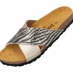 Palado Rianel Wild by Sila Sahin, Pantoletten, Damen, Taupe Zebra