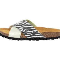 Palado Rianel Wild by Sila Sahin, Pantoletten, Damen, Grün Zebra