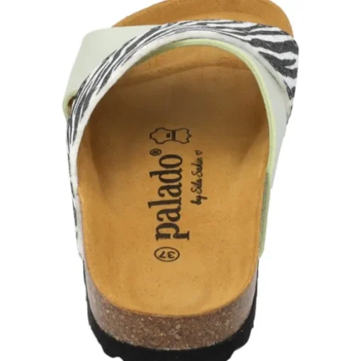Palado Rianel Wild by Sila Sahin, Pantoletten, Damen, Grün Zebra