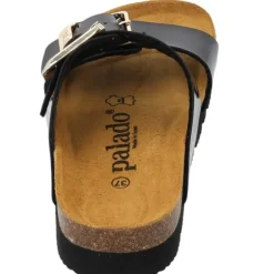 Palado Samos EGS PL, Pantoletten, Damen, Schwarz Lack