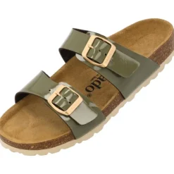 Palado Samos, Pantoletten, Damen, Lack Khaki