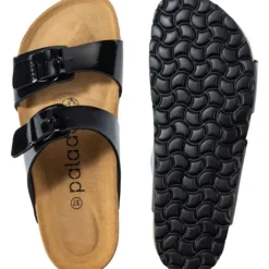 Palado Samos, Pantoletten, Damen, Lack Schwarz