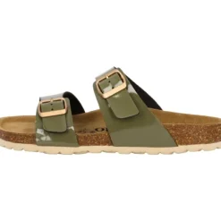 Palado Samos, Pantoletten, Damen, Lack Khaki