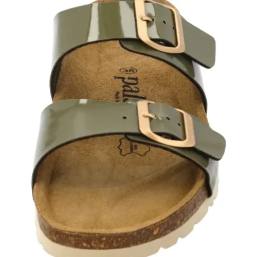 Palado Samos, Pantoletten, Damen, Lack Khaki