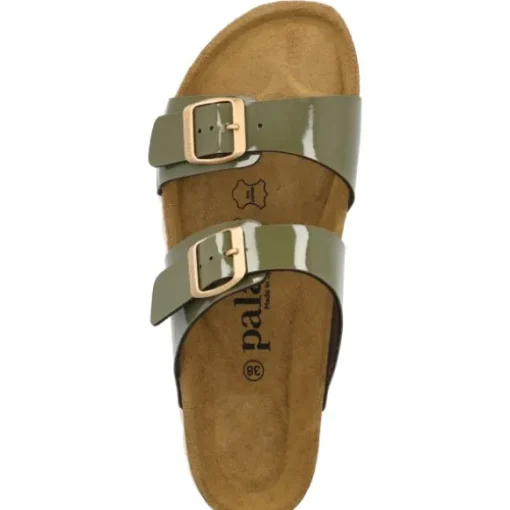 Palado Samos, Pantoletten, Damen, Lack Khaki