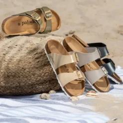 Palado Samos, Pantoletten, Damen, Lack Khaki