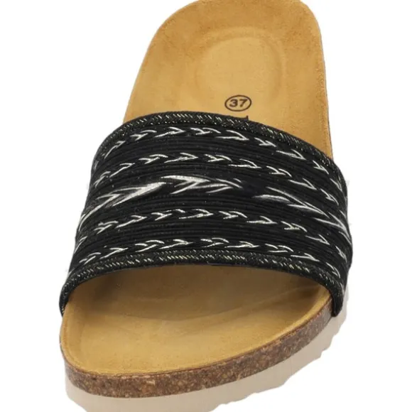 Palado Solista by Sila Sahin, Pantoletten, Damen, Schwarz/Gold