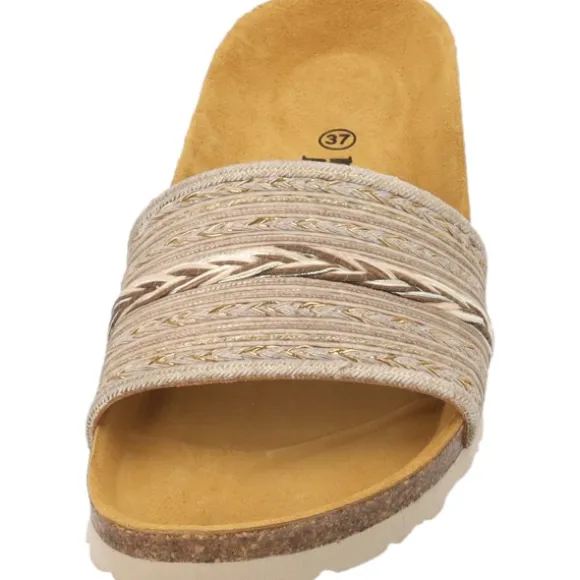 Palado Solista by Sila Sahin, Pantoletten, Damen, Beige/Gold