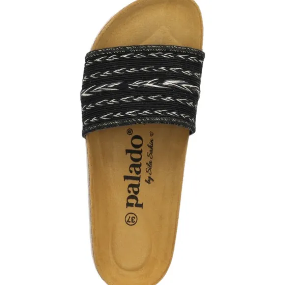 Palado Solista by Sila Sahin, Pantoletten, Damen, Schwarz/Gold