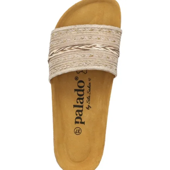 Palado Solista by Sila Sahin, Pantoletten, Damen, Beige/Gold
