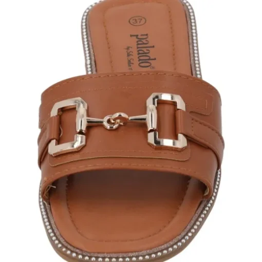Palado Thebas by Sila Sahin, Pantoletten, Damen, Braun