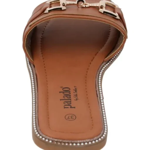 Palado Thebas by Sila Sahin, Pantoletten, Damen, Braun