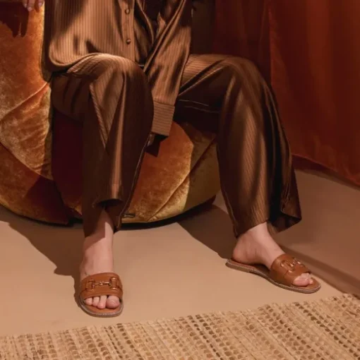 Palado Thebas by Sila Sahin, Pantoletten, Damen, Braun