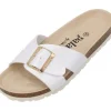 Palado Tinos BEGS by Sila Sahin, Pantoletten, Damen, Weiß Metallic