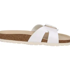 Palado Tinos BEGS by Sila Sahin, Pantoletten, Damen, Weiß Metallic