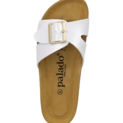 Palado Tinos, Pantoletten, Damen, Weiß Metallic