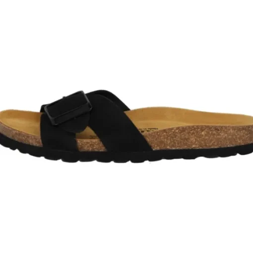 Palado Tinos Premium Leather, Pantoletten, Damen, Schwarz