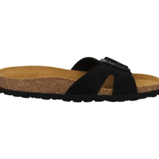 Palado Tinos Premium Leather, Pantoletten, Damen, Schwarz