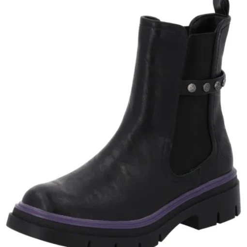Palado Trinda by Sila Sahin, Chelsea Boots, Damen, Schwarz/Lila