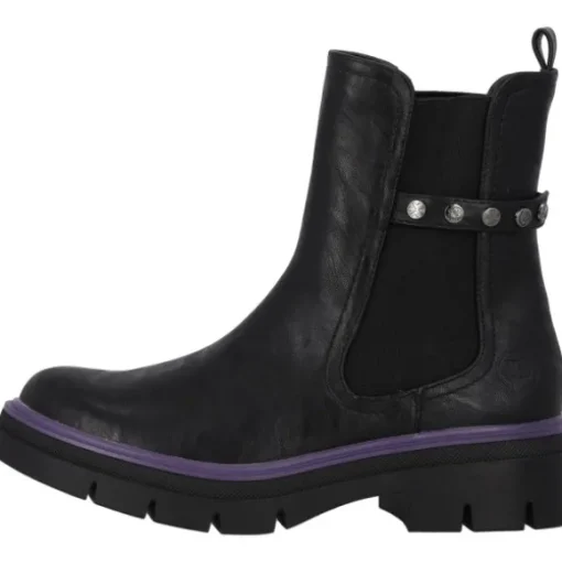 Palado Trinda by Sila Sahin, Chelsea Boots, Damen, Schwarz/Lila