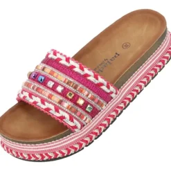 Palado Vaphine by Sila Sahin, Plateau-Pantoletten, Damen, Pink