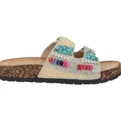 Palado Viha by Sila Sahin, Plateau-Pantoletten, Damen, Beige