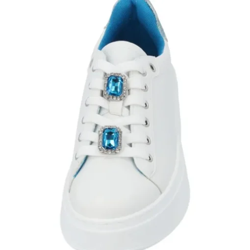 Palado Yellar by Sila Sahin, Sneakers Low, Damen, Weiß/Blau