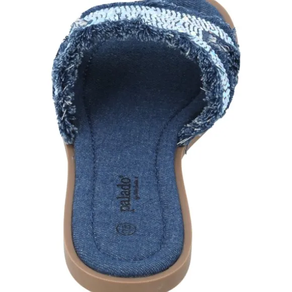 Palado Yinra by Sila Sahin, Pantoletten, Damen, Blau