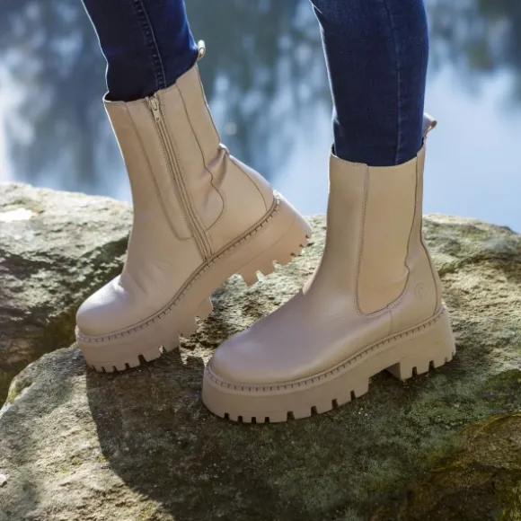 Palado Zagad, Stiefeletten, Damen, Beige