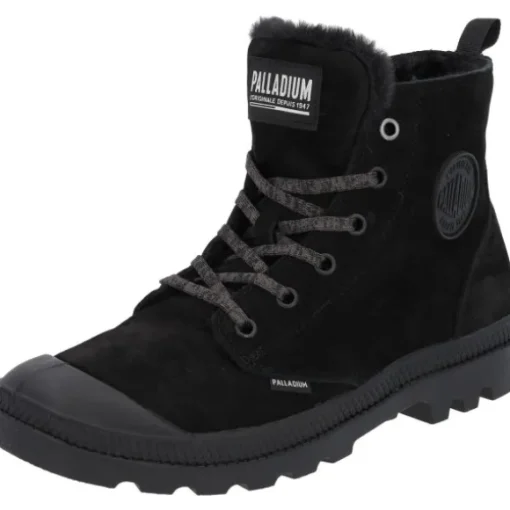 Palladium 95982, Schnürstiefeletten, Damen, Schwarz