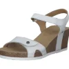 Panama Jack Julia Basics B, Keilsandaletten, Damen, blanco/white