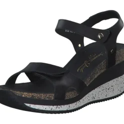 Panama Jack Nica Sport B, Plateau-Sandaletten, Damen, Schwarz