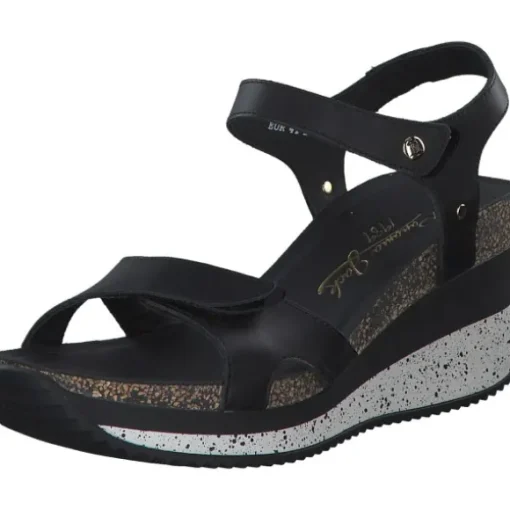Panama Jack Nica Sport B, Plateau-Sandaletten, Damen, Schwarz