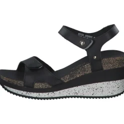 Panama Jack Nica Sport B, Plateau-Sandaletten, Damen, Schwarz
