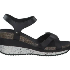 Panama Jack Nica Sport B, Plateau-Sandaletten, Damen, Schwarz