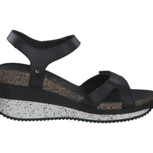 Panama Jack Nica Sport B, Plateau-Sandaletten, Damen, Schwarz