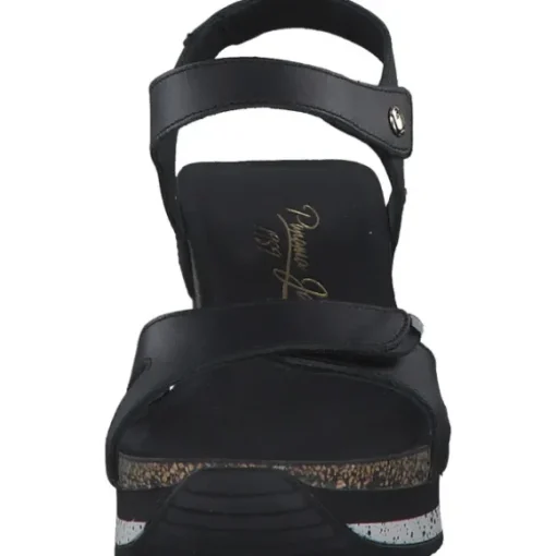 Panama Jack Nica Sport B, Plateau-Sandaletten, Damen, Schwarz