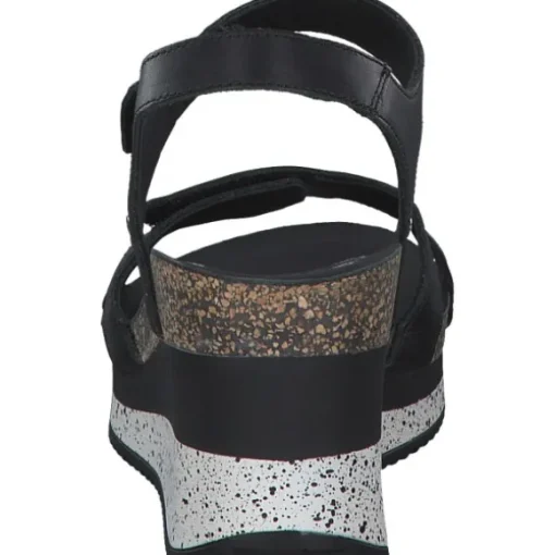 Panama Jack Nica Sport B, Plateau-Sandaletten, Damen, Schwarz