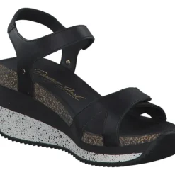 Panama Jack Nica Sport B, Plateau-Sandaletten, Damen, Schwarz