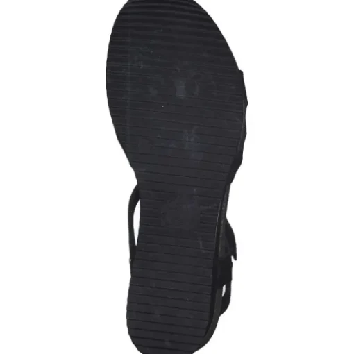 Panama Jack Nica Sport B, Plateau-Sandaletten, Damen, Schwarz