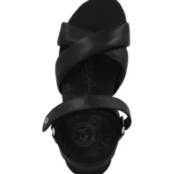 Panama Jack Serena B, Keilsandaletten, Damen, Schwarz (Negro/Black)