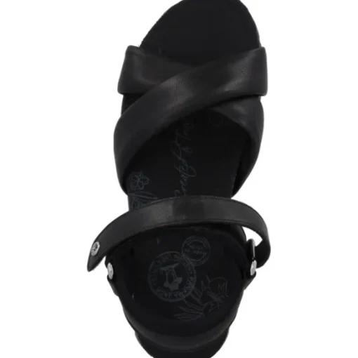 Panama Jack Serena B, Keilsandaletten, Damen, Schwarz (Negro/Black)