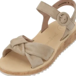 Paul Green 6105, Keilsandaletten, Damen, CHAMPAGNE