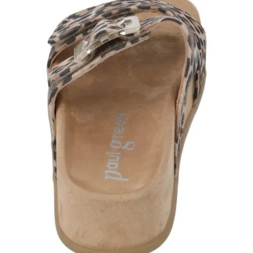 Paul Green 6157, Plateau-Pantoletten, Damen, Beige