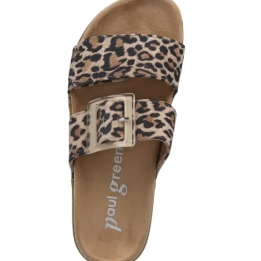 Paul Green 6157, Plateau-Pantoletten, Damen, Beige