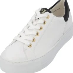 Paul Green 5320, Schnürschuhe, Damen, white/black